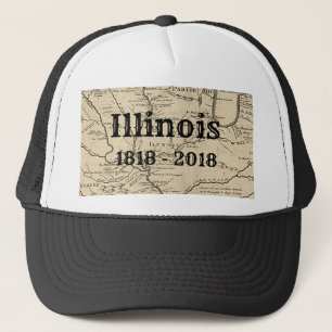 Historisches Illinois-Zweihundertjahrjubiläum Truckerkappe