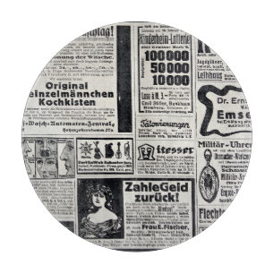Historisches Kiew: Zeitungsillustration von 1917 Schneidebrett