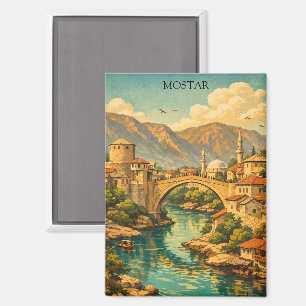Historisches Mostar, Bosnien Stari Most Brücke Wah Magnet