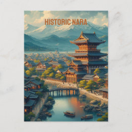 Historisches Nara , Denkmäler des antiken Nara Postkarte