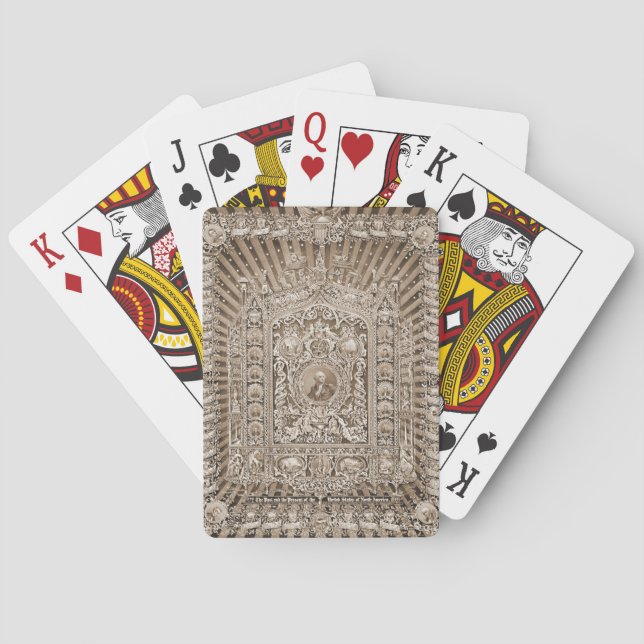 Historisches nationales Meisterwerk 1876 Spielkarten (Rückseite)