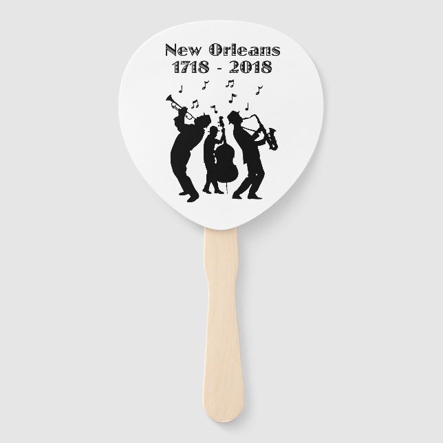 Historisches New Orleans Dreihundertjährig Fächer (Vorderseite)