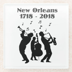 Historisches New Orleans Dreihundertjährig Glasuntersetzer
