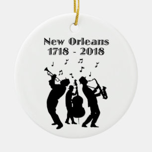 Historisches New Orleans Dreihundertjährig Keramik Ornament