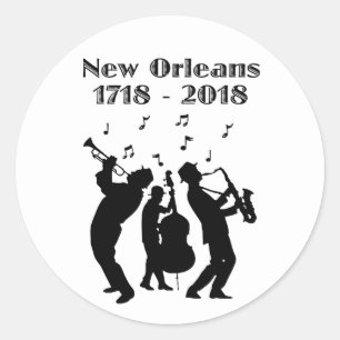 Historisches New Orleans Dreihundertjährig Runder Aufkleber