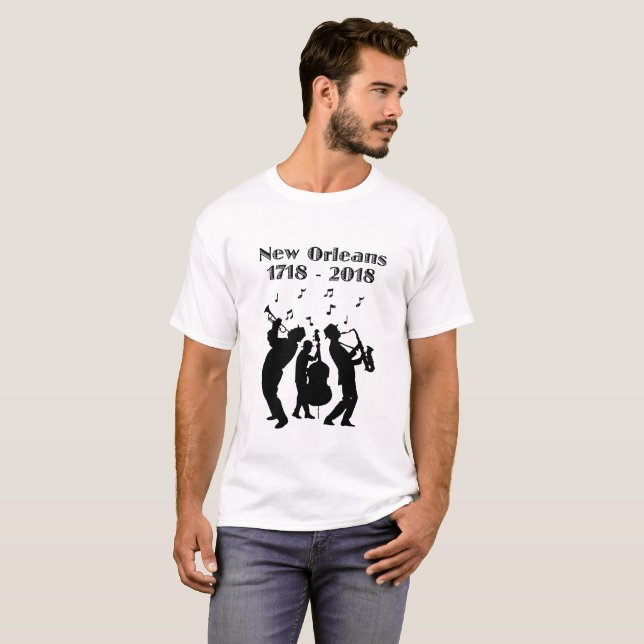 Historisches New Orleans Dreihundertjährig T-Shirt (Vorne ganz)