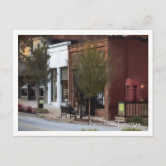 Historisches Norcross, Ga, Iron Horse Pub Postkarte