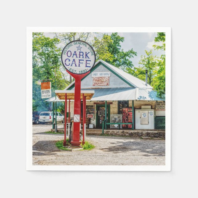 Historisches Oark General Store Party Napkins Serviette (Vorderseite)