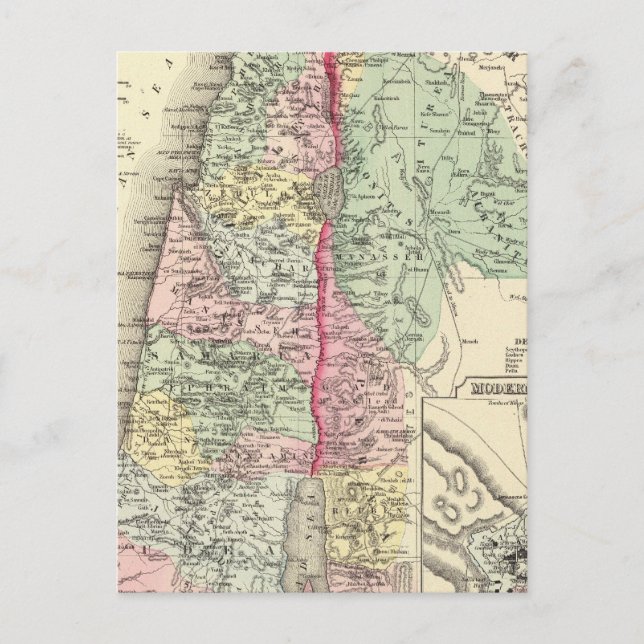 Historisches Palästina Postkarte (Vorderseite)