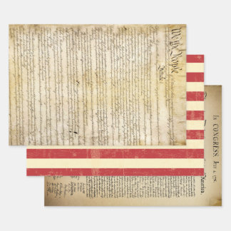 Historisches Patriotisches Gebirge Geschenkpapier Set