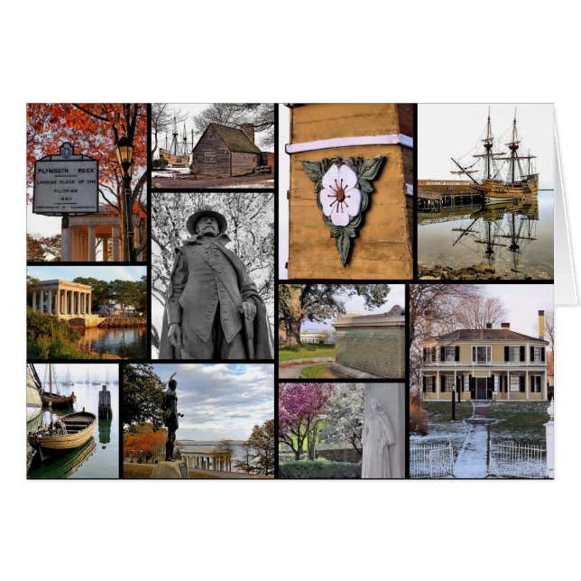 Historisches Plymouth MA (Vorderseite (Horizontal))