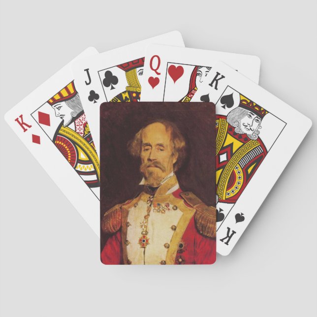 Historisches Portrait eines spanischen Generals Spielkarten (Rückseite)