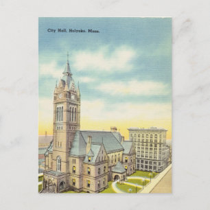 Historisches Rathaus, Holyoke, Massachusetts Postkarte