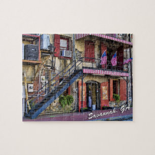Historisches Reisefoto von River Street Savannah G