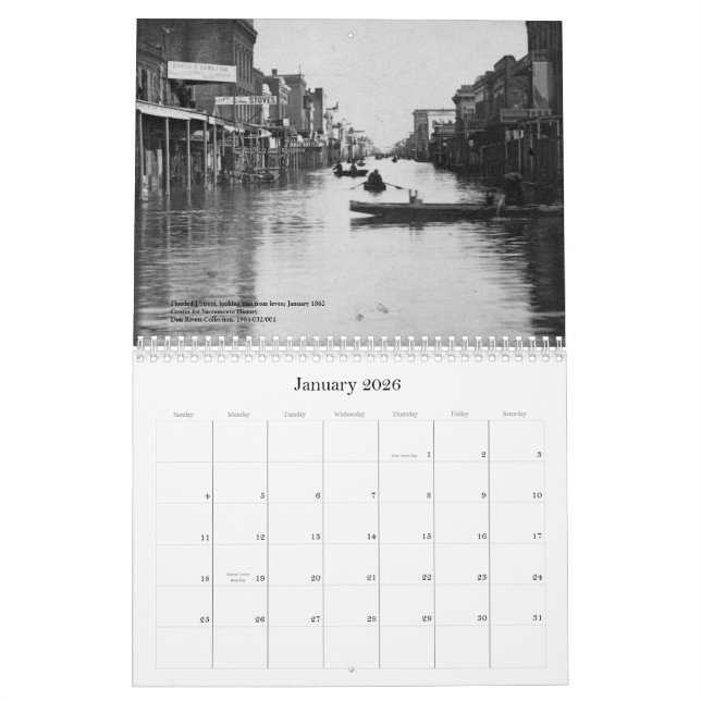 Historisches Sacramento, 1850s - 1890s Kalender (Jan 2026)