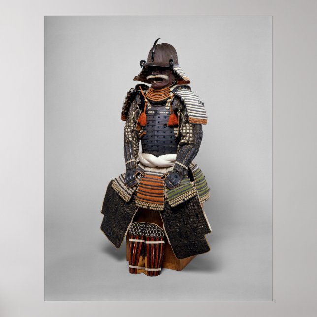 Historisches Samurai-Armor-Foto (18. Jahrhundert) Poster (Vorne)