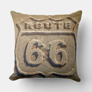 Historisches Schild der Route 66, Arizona Kissen