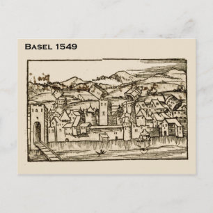 Historisches Schweiz, Basel 1549 Postkarte
