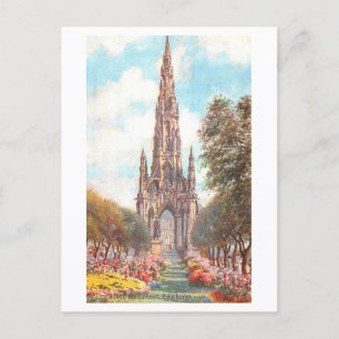 Historisches Scott-Denkmal, Edinburgh, Schottland Postkarte