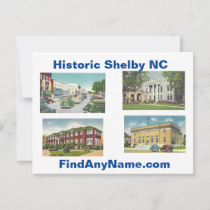 Historisches Shelby NC Postkarte