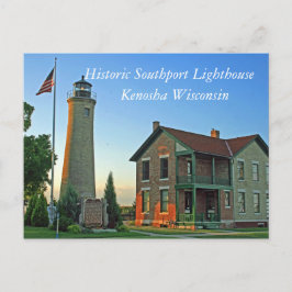 Historisches Southport-Leuchtturm Postkarte