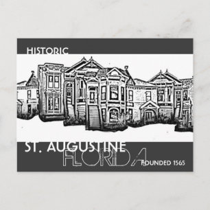 Historisches St. Augustine Florida Altstadt Postka Postkarte