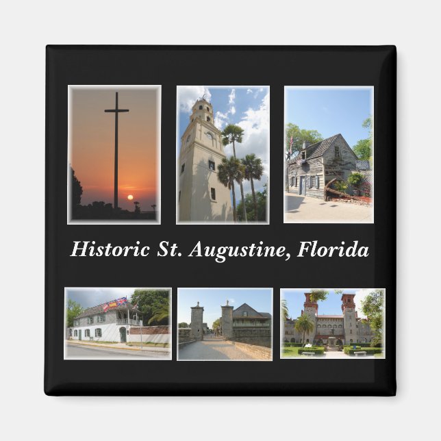 Historisches St. Augustine, Florida Magnet (Vorne)