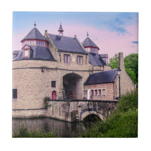 Historisches Stadttor in Brügge Fliese