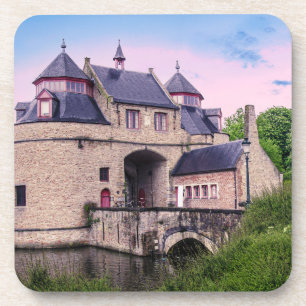 Historisches Stadttor in Brügge Getränkeuntersetzer