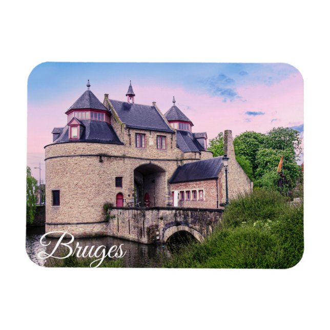 Historisches Stadttor in Brügge Magnet (Horizontal)