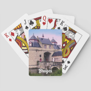 Historisches Stadttor in Brügge Spielkarten