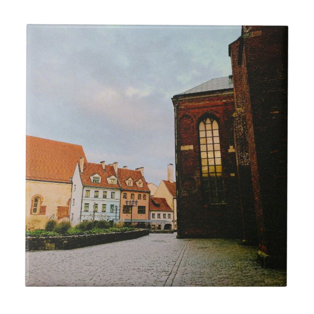 Historisches Stadtzentrum von Riga Fliese (Vorderseite)