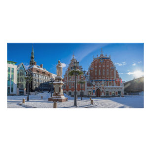 Historisches Stadtzentrum von Riga, Lettland Fotodruck