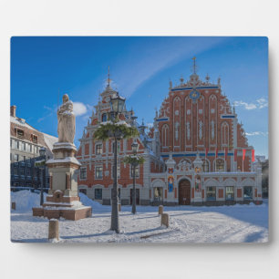 Historisches Stadtzentrum von Riga, Lettland Fotoplatte