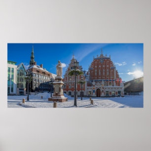 Historisches Stadtzentrum von Riga, Lettland Poster