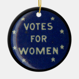 Historisches Suffrage-Button Sammellage Keramik Ornament