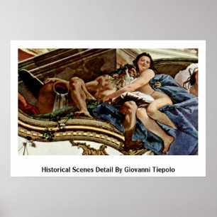 Historisches Szenen-Detail durch Giovanni Tiepolo Poster