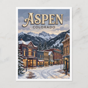 Historisches Viertel Aspen Colorado Postkarte