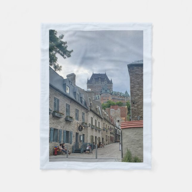Historisches Viertel von Quebec City Fleecedecke (Vorderseite)
