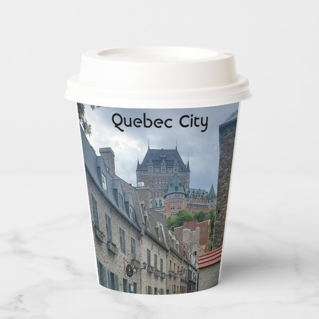 Historisches Viertel von Quebec City Pappbecher (Vorderseite)