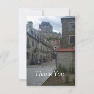 Historisches Viertel von Quebec Dankeskarte