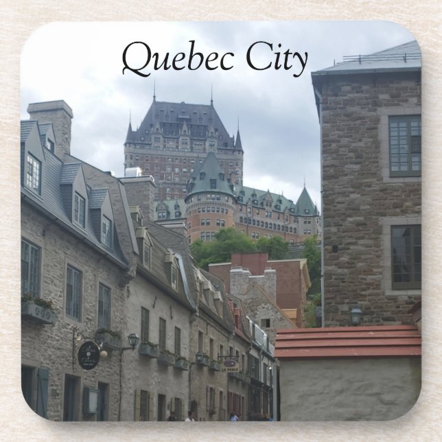 Historisches Viertel von Quebec Getränkeuntersetzer (Vorderseite)