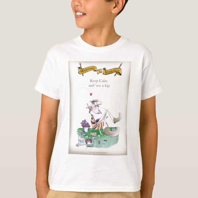 Historisches Yorkshire-Grille 'behalten calm T-Shirt (Vorderseite)
