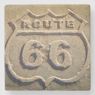 Historisches Zeichen des Weges 66, Arizona Steinuntersetzer