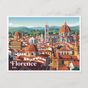 Historisches Zentrum von Florenz Italien Postkarte