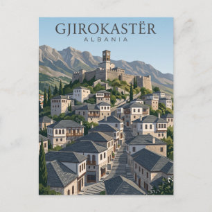 Historisches Zentrum von Gjirokaster Albanien Postkarte