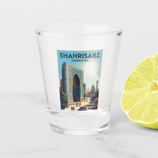 Historisches Zentrum von Shahrisabz Usbekistan Schnapsglas