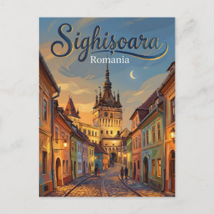 Historisches Zentrum von Sighișoara Rumänien Postkarte