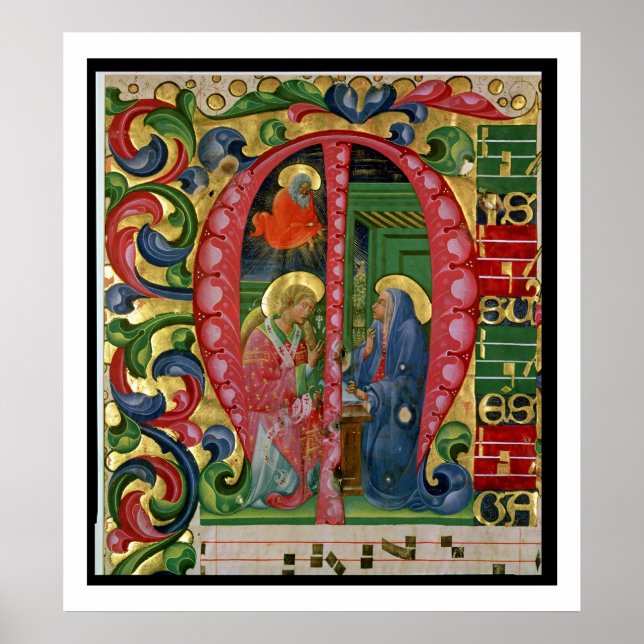 Historisierte erste "M" mit der Darstellung der An Poster (Vorne)