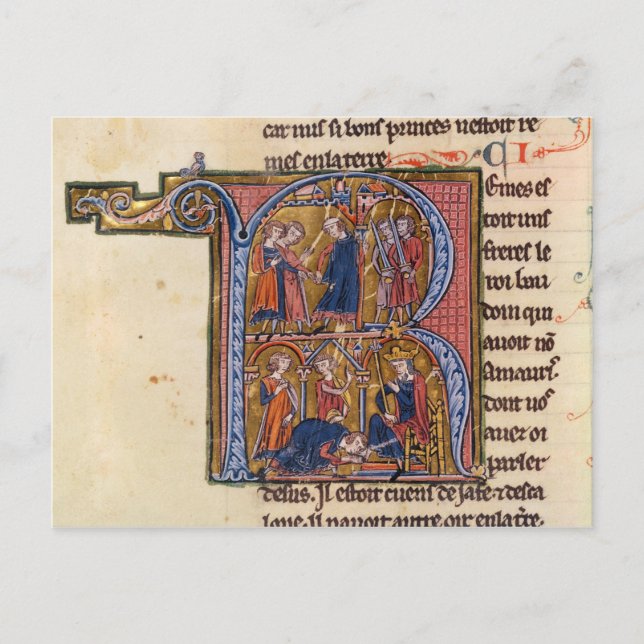 Historisierte erste 'R' mit dem Sultan Postkarte (Vorderseite)